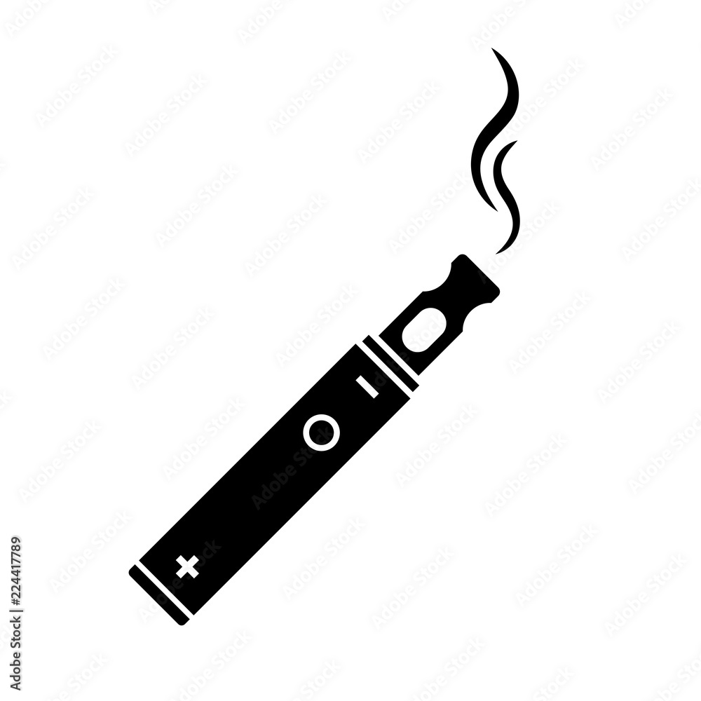 Electronic cigarette vector icon