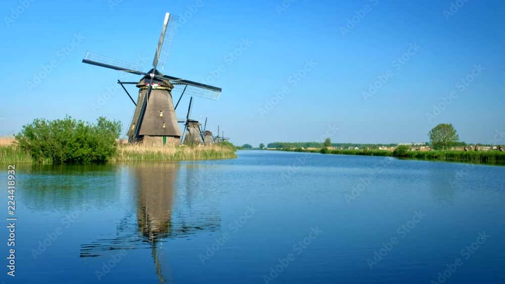 Windmills at Kinderdijk in Holland. Netherlands Windmills at Kinderdijk in Holland. Netherlands