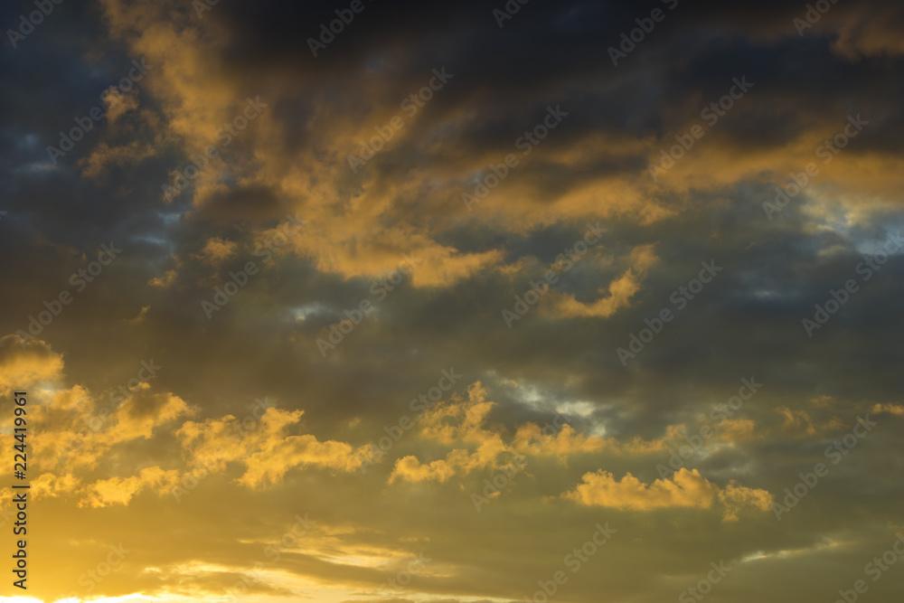 Clouds on sunset, dramatic sky Clouds on sunset, dramatic sky