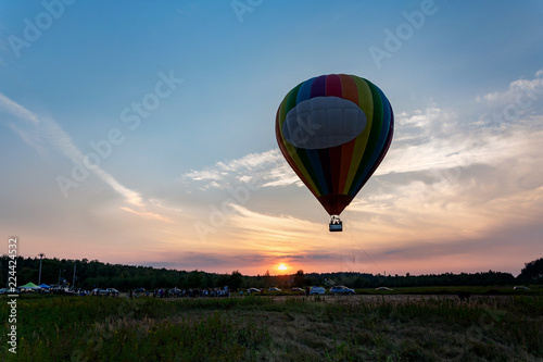 balloon preparation for takeoff