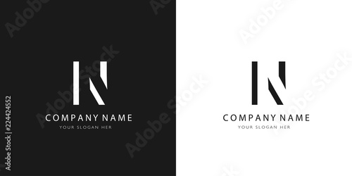 n logo letter modern design	 photo