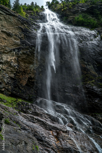 huge austrian waterfall in maltatal