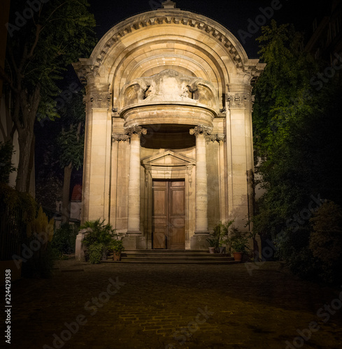 building facade Paris  France Latin Quarter