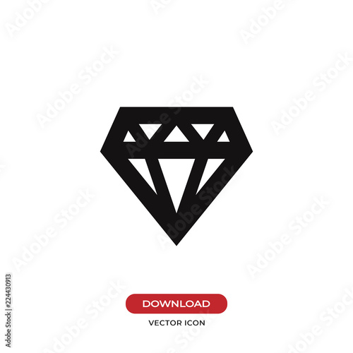 Diamond vector icon