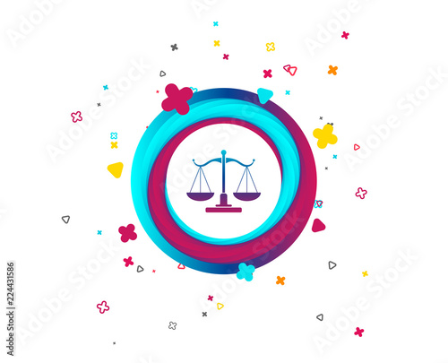 Scales of Justice sign icon