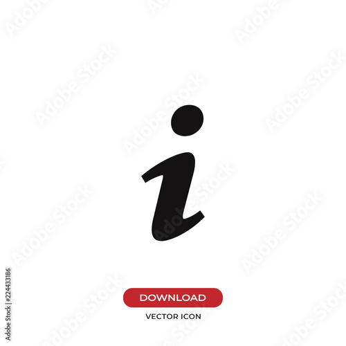 Information vector icon. Info, help, FAQ, inform symbol.