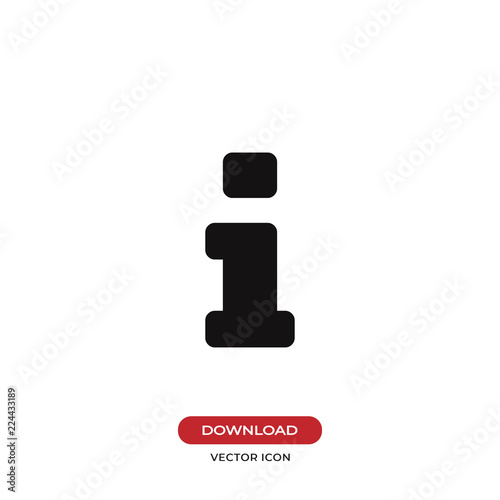 Information vector icon. Info, help, FAQ, inform symbol.