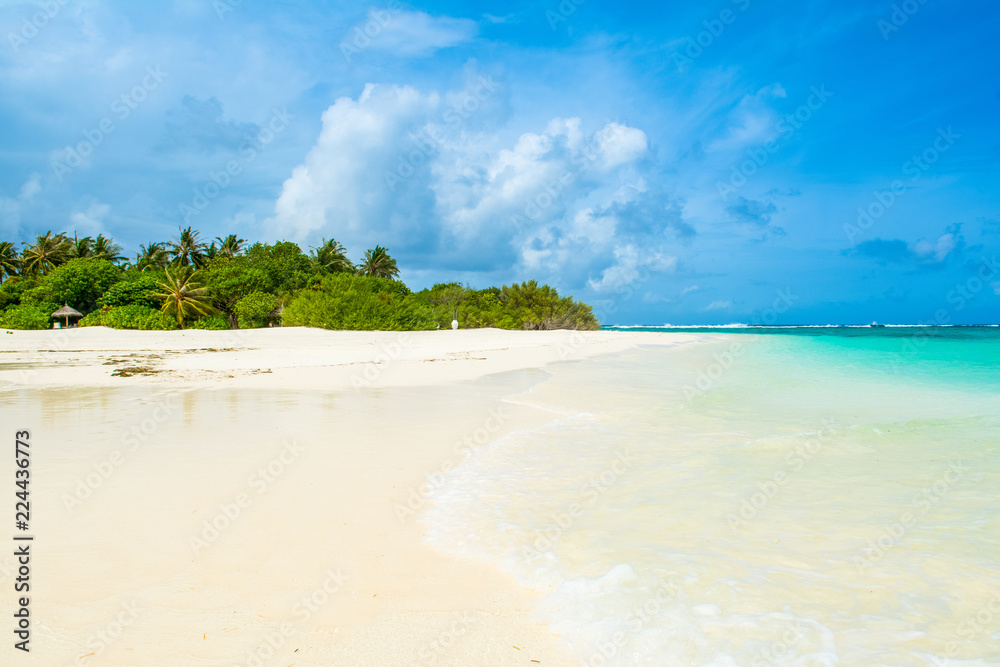Beautiful sandy beach in uninhabited island Beautiful sandy beach in uninhabited island