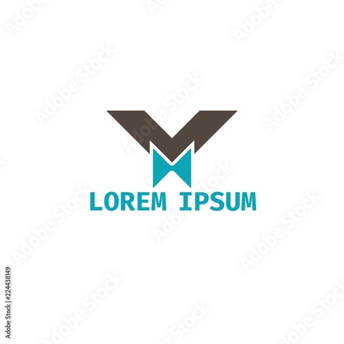 Geometric vector icon. Letter M logo. For the showman / celebration / hotel . Business icon for the other company. Design element. Vector illustration.