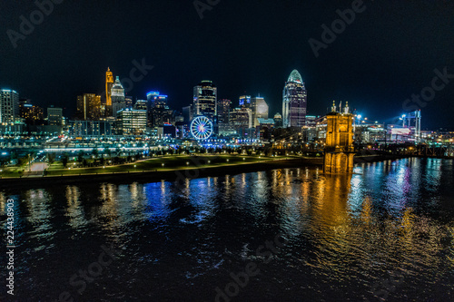 Cincinnati Skyline at Night