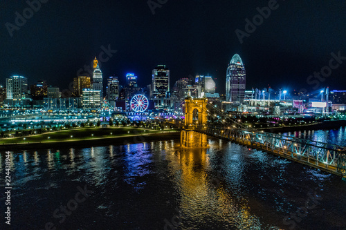 Cincinnati Skyline at Night
