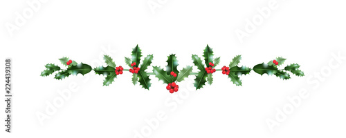 Red Christmas holiday decor