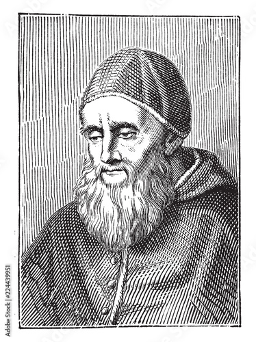Pope Julius II, vintage illustration