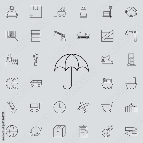 Umbrella icon. logistics icons universal set for web and mobile photo