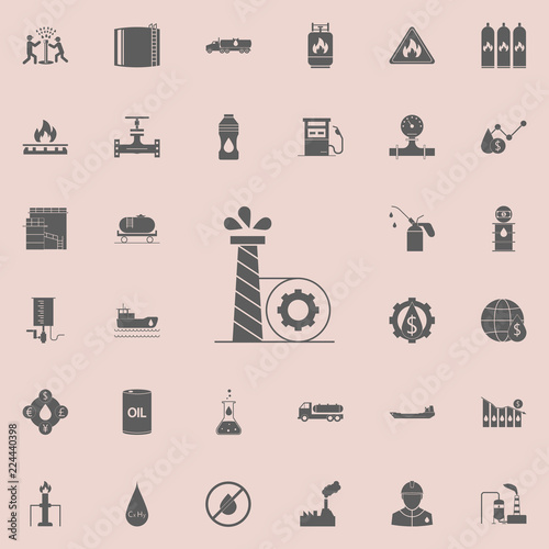 oil production icon. Oil icons universal set for web and mobile