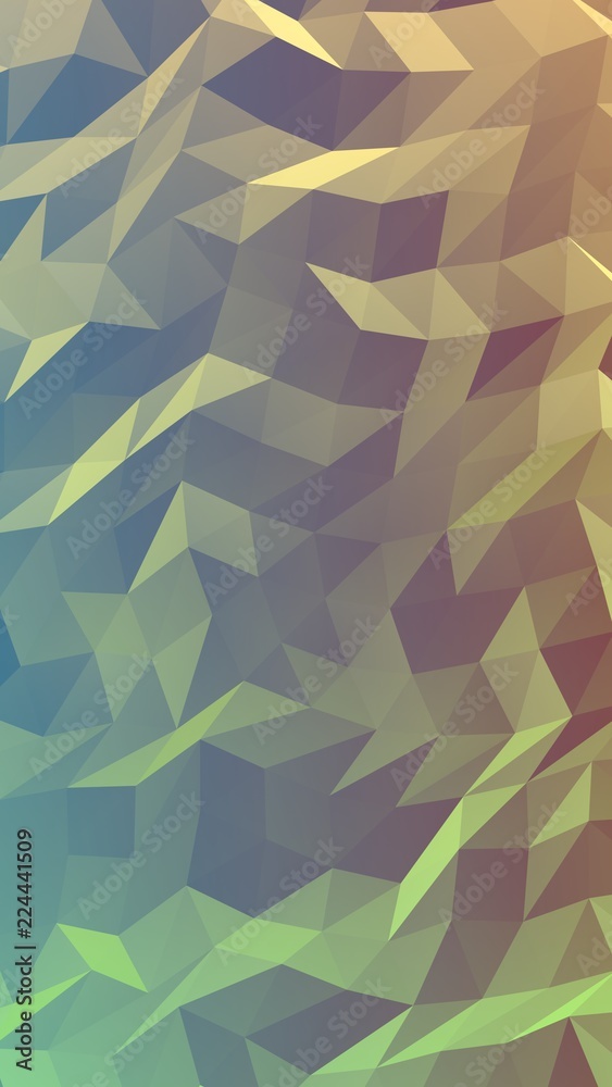 Abstract triangle geometrical green background. Geometric origami style with gradient. 3D illustration Abstract triangle geometrical green background. Geometric origami style with gradient. 3D illustration