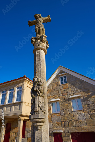 Combarro Cross village in Pontevedra Galicia Spain