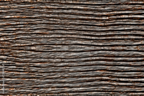 An abstract illustration. Old wood texture. Gray background.