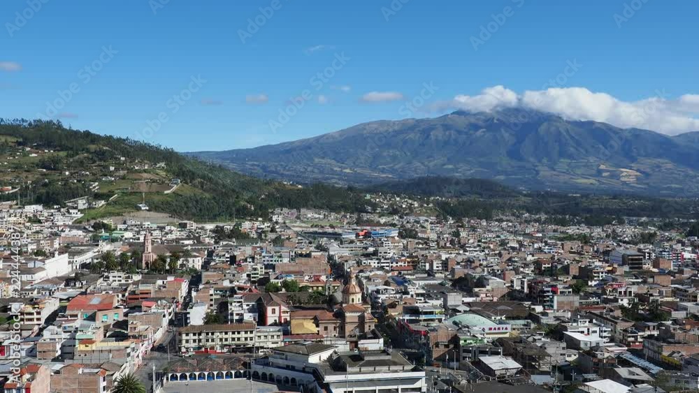 City Center, elevated view, Otavalo, Imbabura Province, Ecuador City Center, elevated view, Otavalo, Imbabura Province, Ecuador