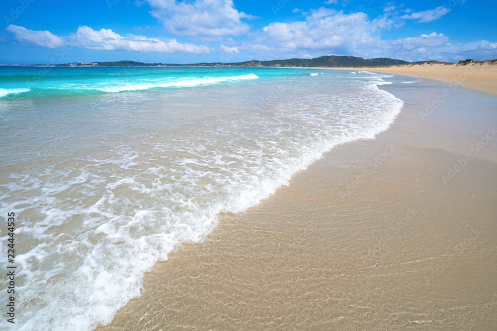 Espineiro Lanzada beach in Pontevedra of Galicia Espineiro Lanzada beach in Pontevedra of Galicia