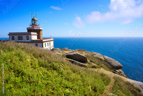 Finisterre lighthouse at the end of Saint James Spain