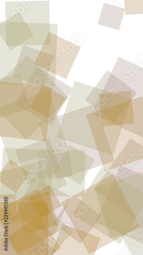Fototapeta Naklejka Na Ścianę i Meble -  Multicolored translucent squares on white background. Vertical image orientation. 3D illustration
