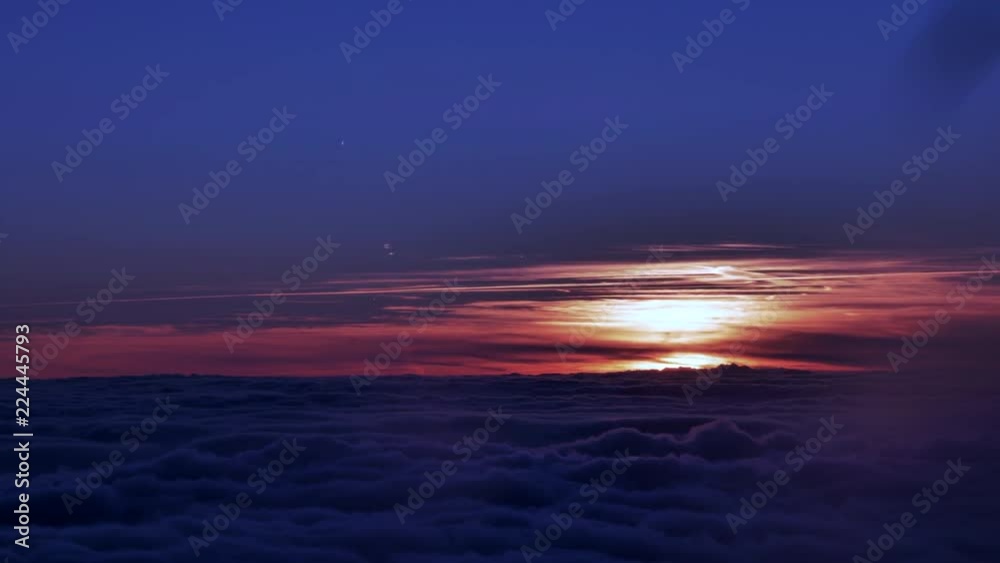 sunset during flying sunset during flying