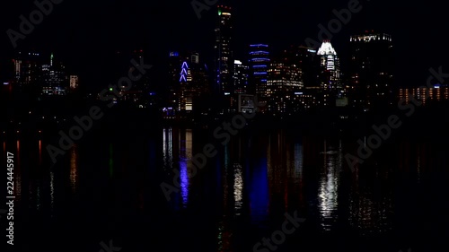 Night Austin Texas View Lake Lady Bird  photo