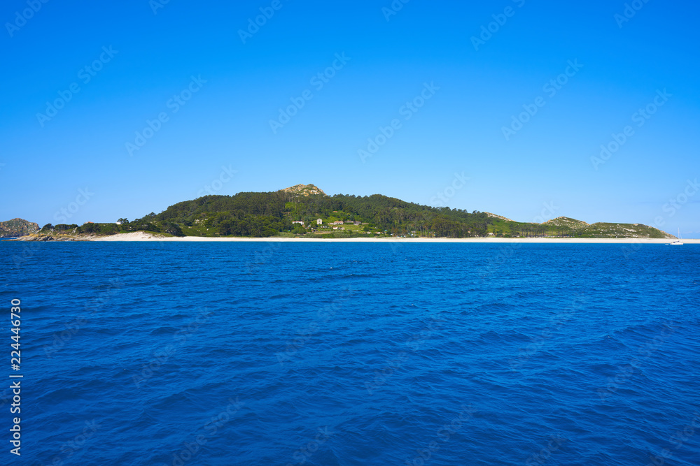 Islas Cies islands near Vigo Galicia Spain