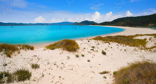 Praia de Rodas beach in islas Cies island of Vigo