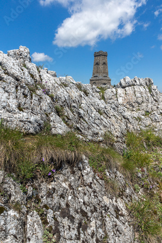 Monument to Liberty Shipka and landscape to Stara Planina (Balkan) Mountain, Stara Zagora Region, Bulgaria photo