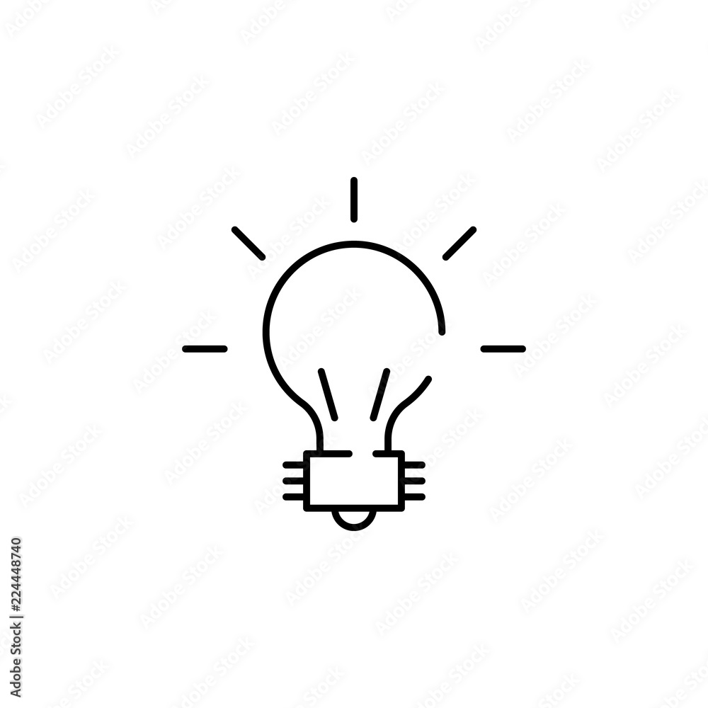 bulb icon. Element of physics science for mobile concept and web apps icon. Thin line icon for website design and development, app development bulb icon. Element of physics science for mobile concept and web apps icon. Thin line icon for website design and development, app development