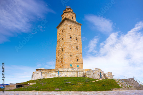 La Coruna Hercules tower Galicia Spain