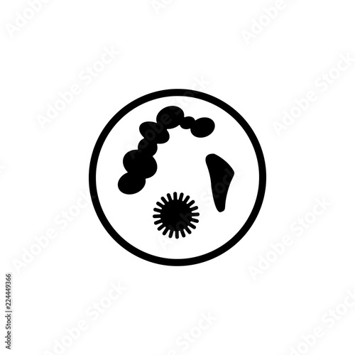 microbiology, microscope icon. Element of genetics and bioengineering icon. Premium quality graphic design icon. Signs and symbols collection icon for websites, web design, mobile