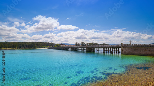 La Toja Toxa island bridge in Pontevedra of Galicia © lunamarina