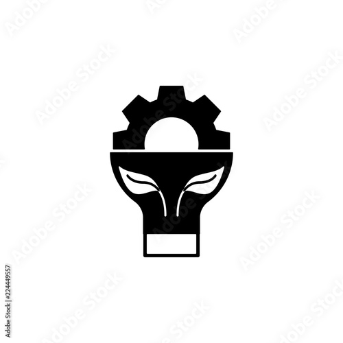 idea, bulb icon. Element of genetics and bioengineering icon. Premium quality graphic design icon. Signs and symbols collection icon for websites, web design, mobile app