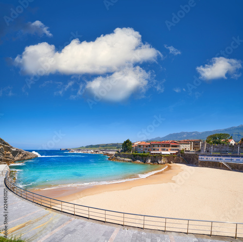 Fototapeta Naklejka Na Ścianę i Meble -  Llanes El Sablon beach in Asturias Spain