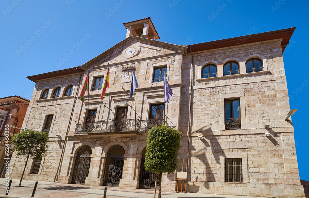 Llanes City Town Hall building in Asturias Spain