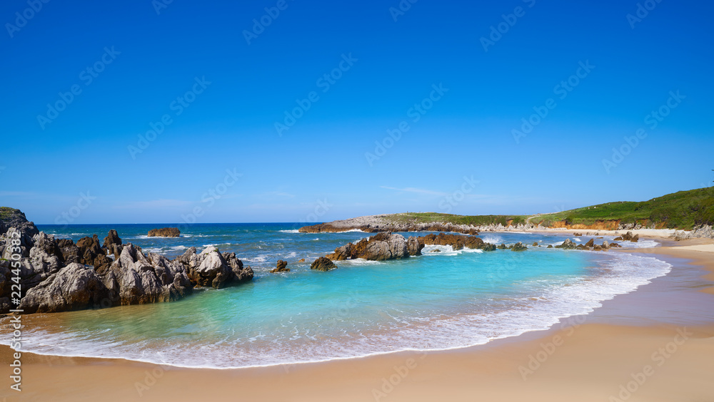Playa de Toro beach in Llanes Asturias Spain