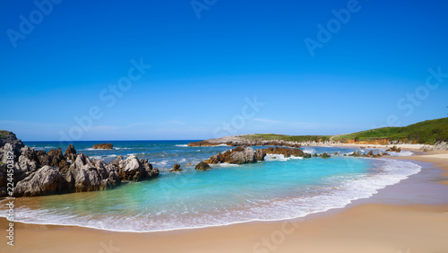Fototapeta Naklejka Na Ścianę i Meble -  Playa de Toro beach in Llanes Asturias Spain