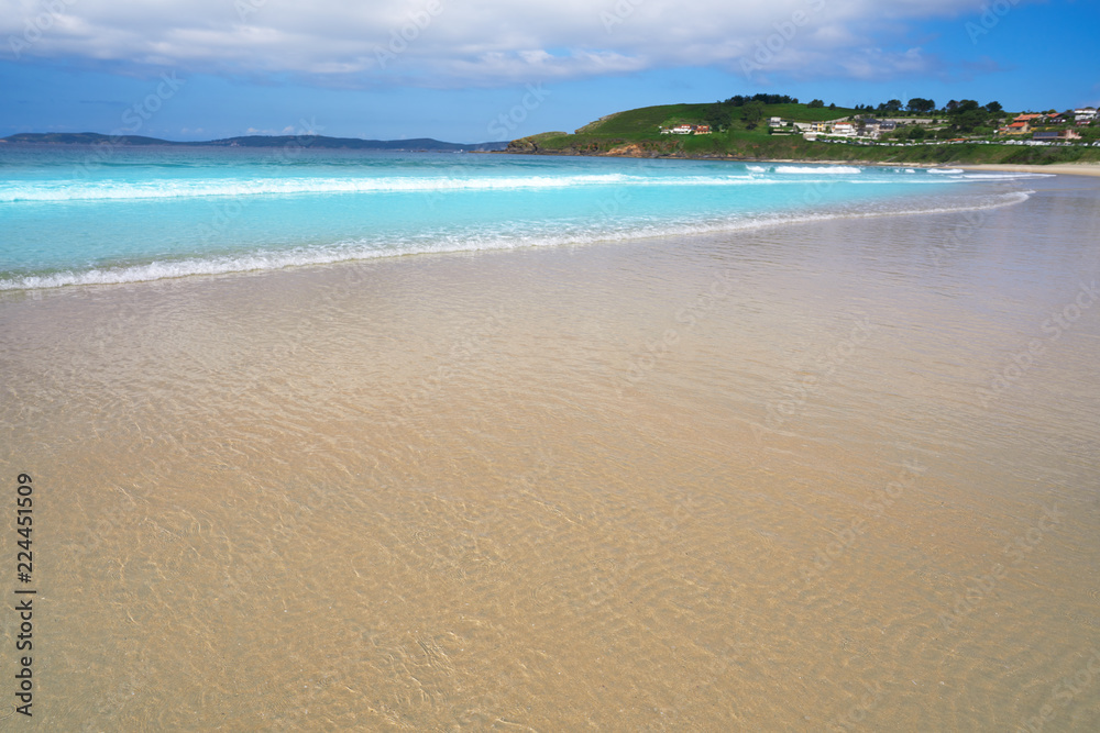 Montalvo beach in Pontevedra Galicia in Sanxenxo Montalvo beach in Pontevedra Galicia in Sanxenxo