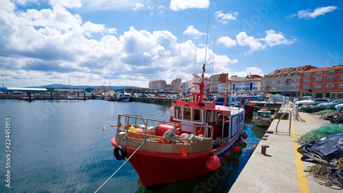 O Grove Ogrove port with fishing boats Pontevedra photo