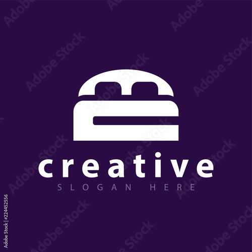 CM Letter mattress Logo Template