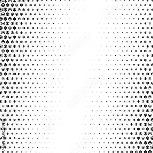 Snowflakes gradient Christmas or New Year abstract background