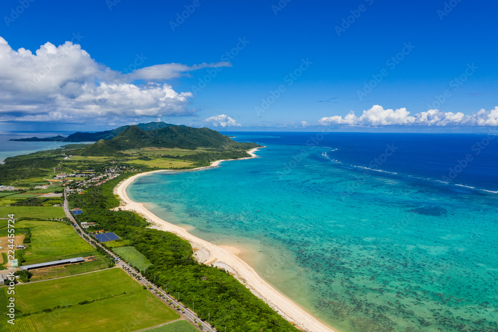 Tropical lagoon of Ishigaki island of Japan Tropical lagoon of Ishigaki island of Japan