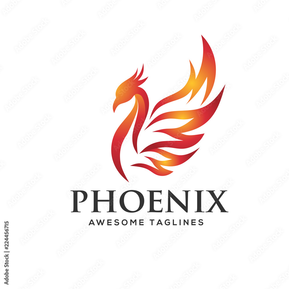 luxury phoenix logo concept, best phoenix bird logo design luxury phoenix logo concept, best phoenix bird logo design
