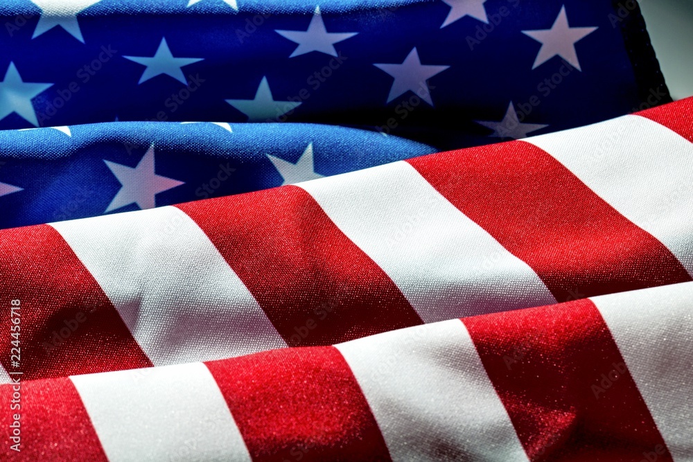 Fototapeta premium American Flag Closeup