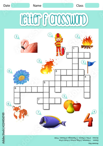 Letter f cross word