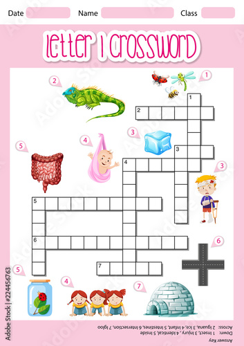 Letter i cross word