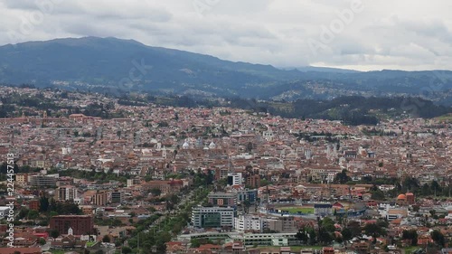 Cuenca Cityscape from Turi View Point, Azuay Province, Ecuador